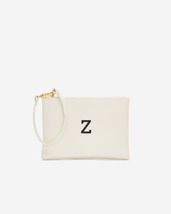 Monogram Wristlet Ivory