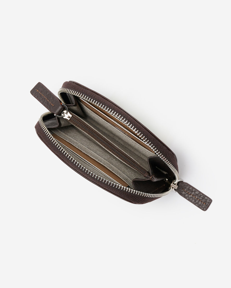 Portefeuille demi-lune en cuir Nuage
