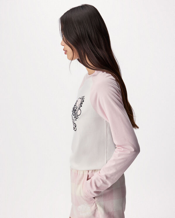 T-shirt &agrave; manches longues Cooper &agrave; carreaux pour femme