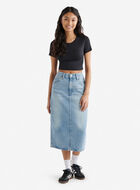 Levi's High Rise Back Slit Womens Skirt