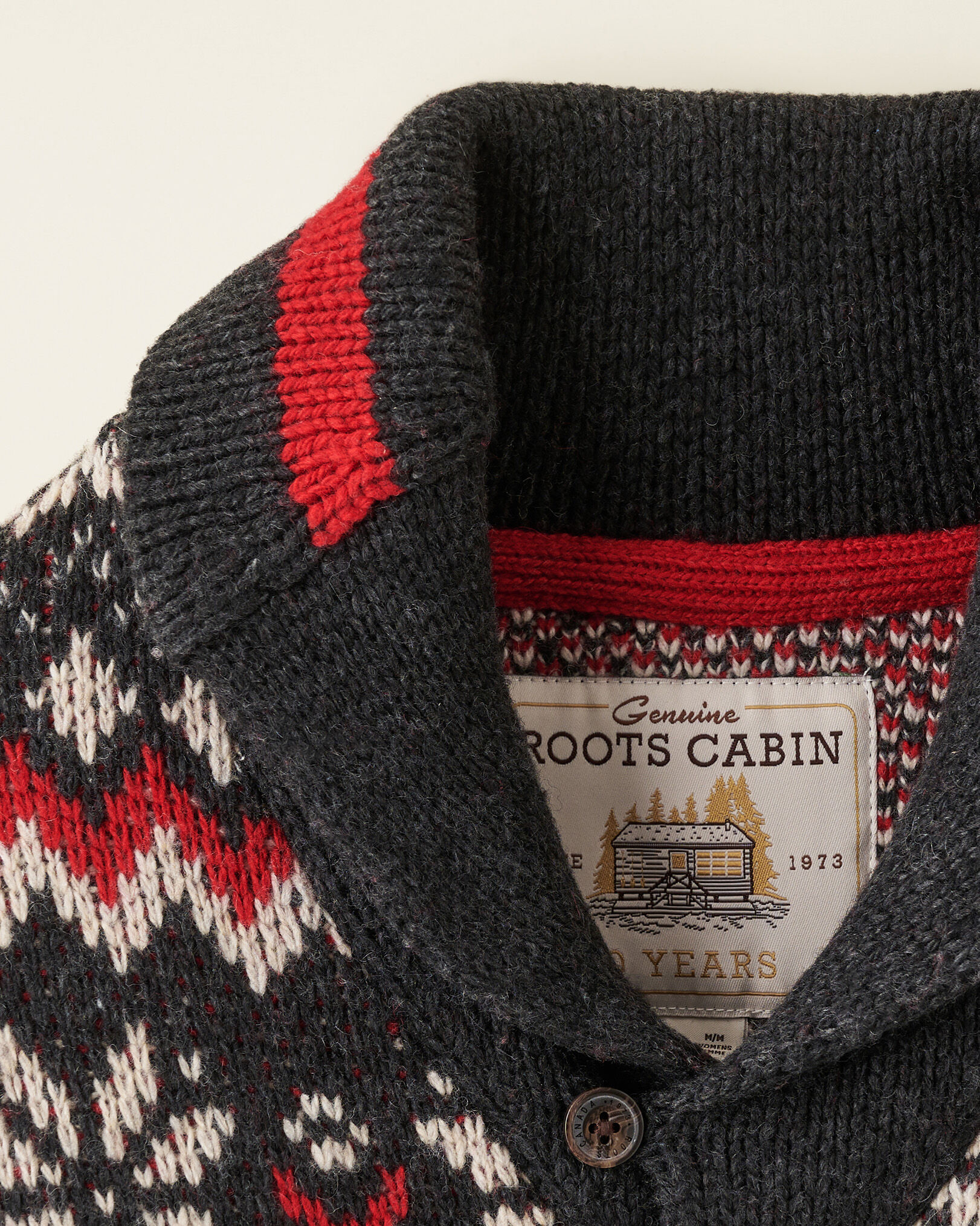 Roots cabin top shawl cardigan