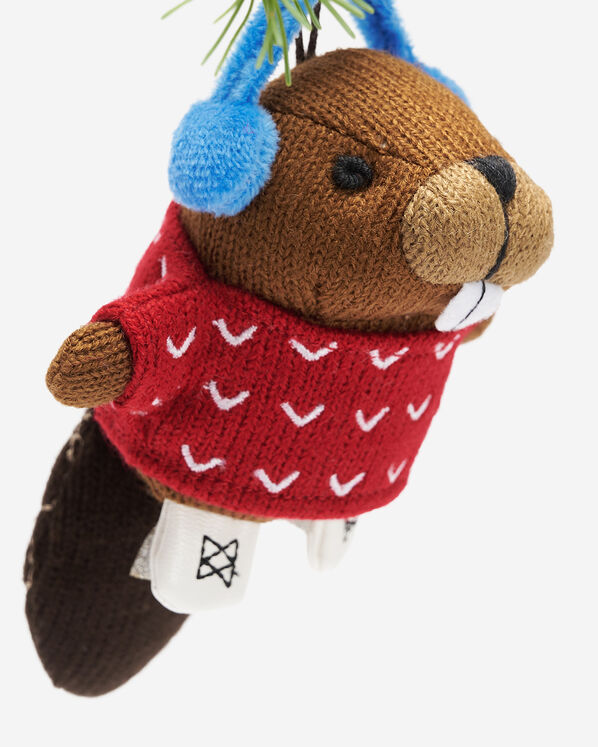 Skating Beaver Ornament   Skating Beaver Ornament