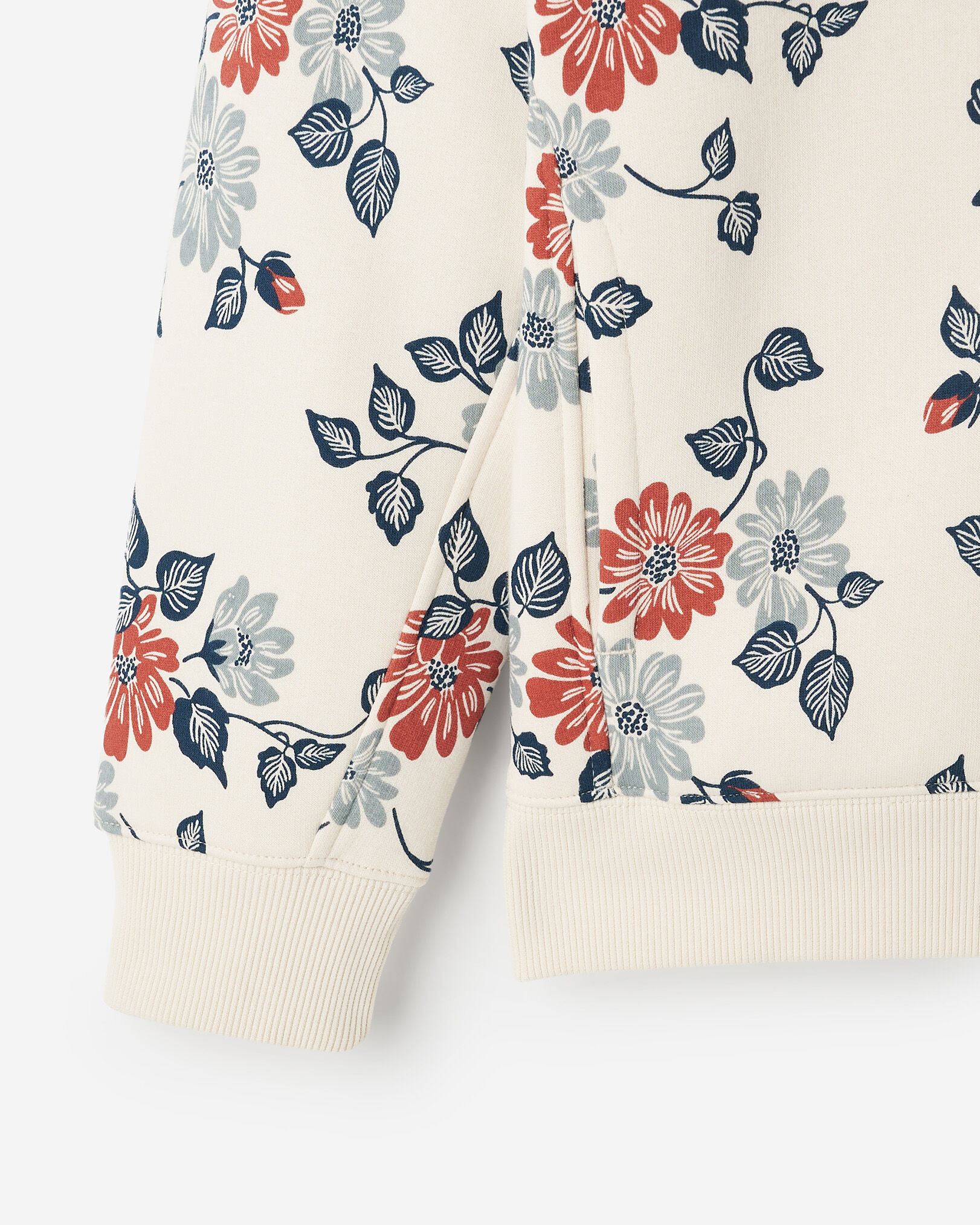 Floral Print Hoodie