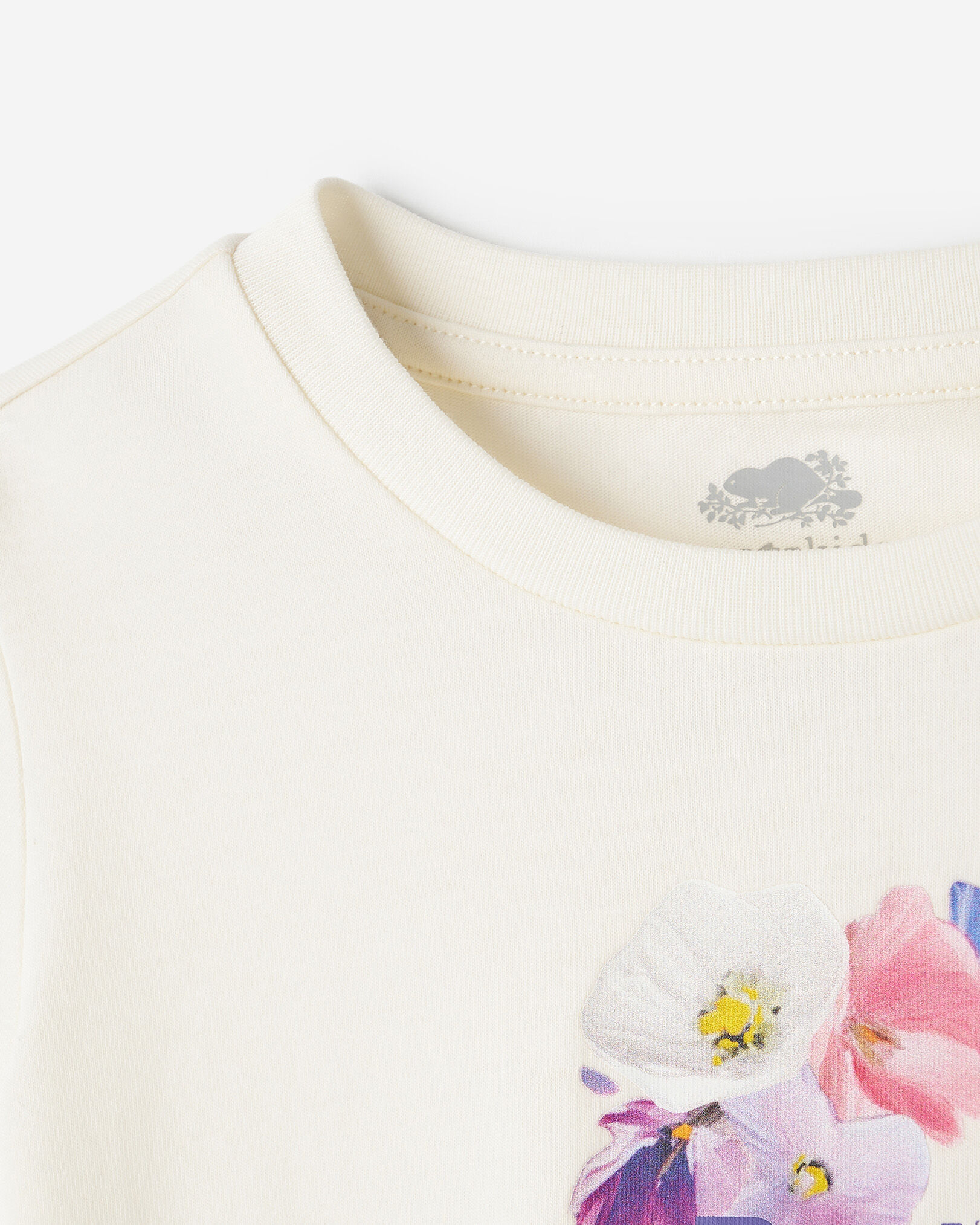 T-shirt ajusté à motif floral pour tout-petits