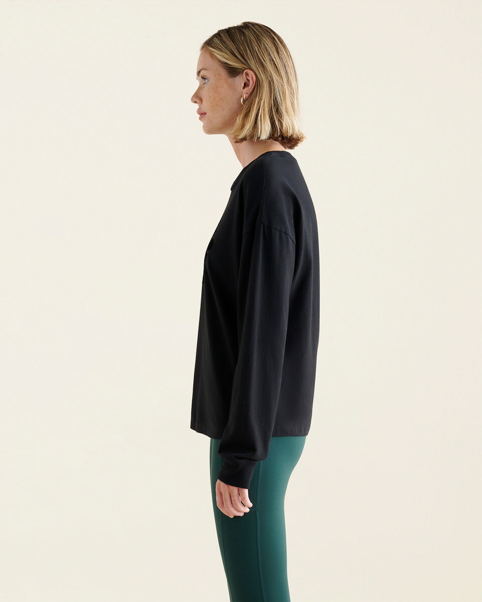 Womens Organic Cooper Beaver Long Sleeve T-shirt