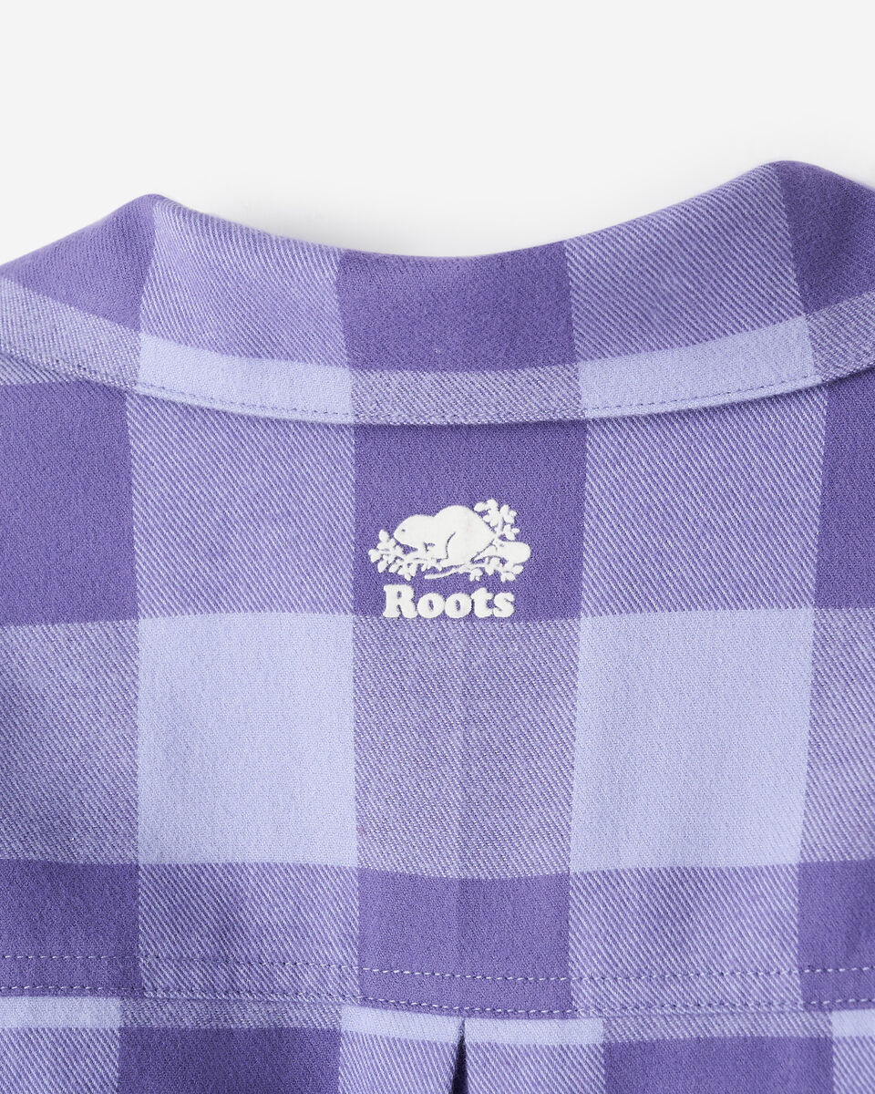 Chemise de pyjama &agrave; carreaux pour femme