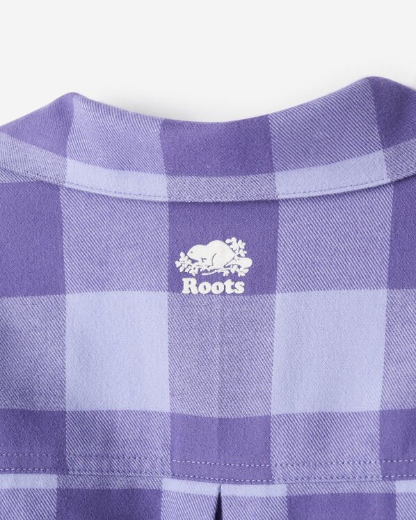 Chemise de pyjama &agrave; carreaux pour femme