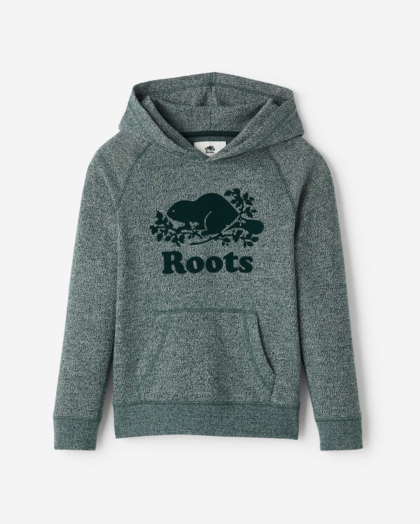 Chandail kangourou original &agrave; capuchon en jersey bouclette en coton bio pour enfants