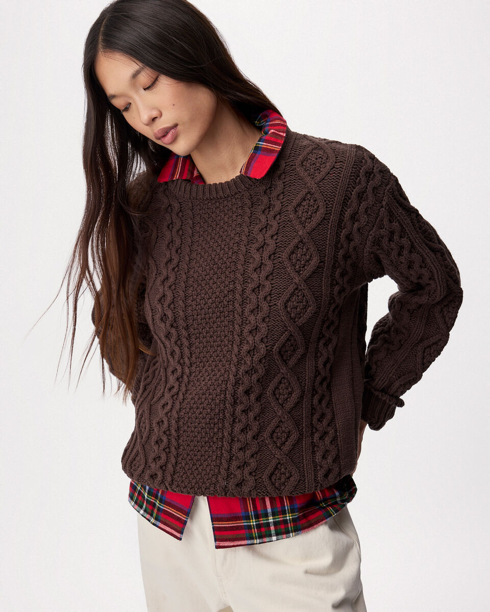 Cable Knit Crew Sweater
