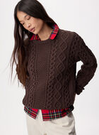 Cable Knit Crew Sweater