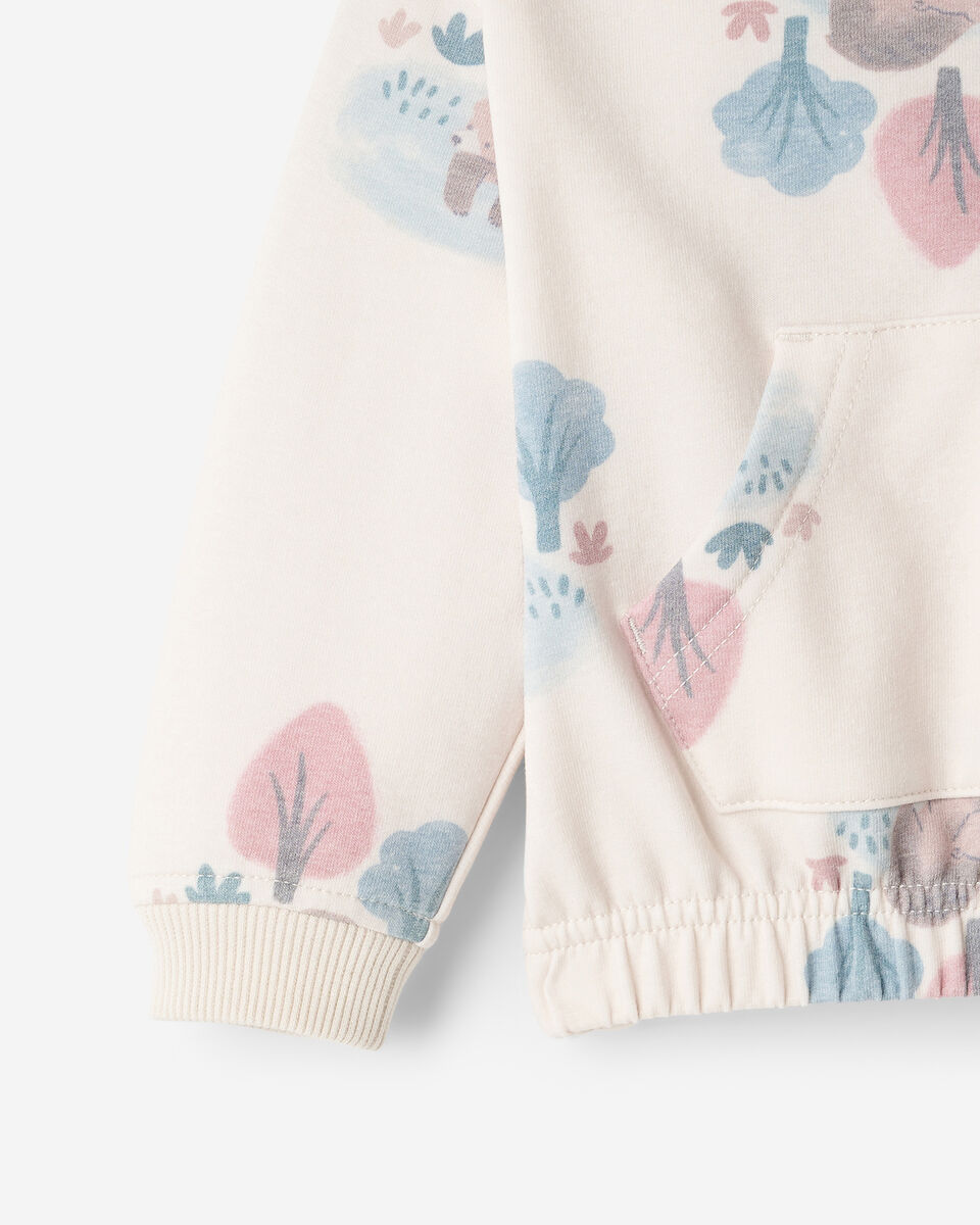 Chandail ourson douillet &agrave; capuchon et glissi&egrave;re pour b&eacute;b&eacute;s