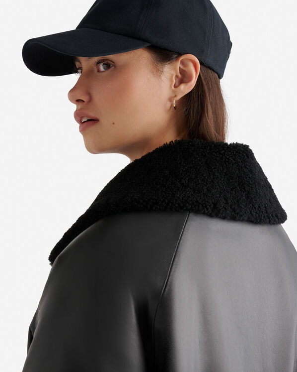 Leather Bubble Jacket