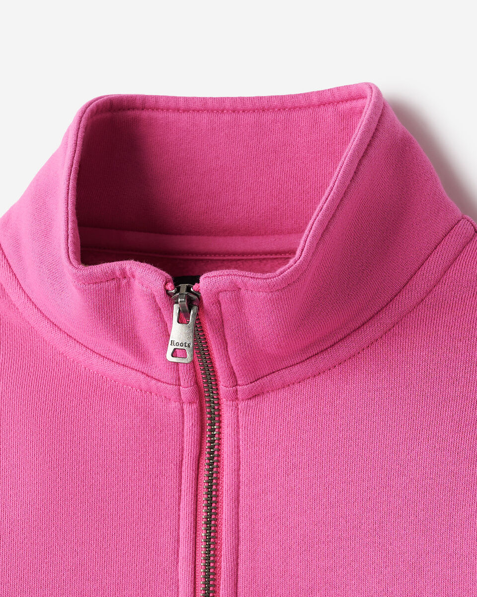 Chandail &agrave; col &agrave; glissi&egrave;re d&eacute;contract&eacute; en coton bio Cooper