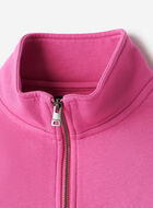 Chandail &agrave; col &agrave; glissi&egrave;re d&eacute;contract&eacute; en coton bio Cooper