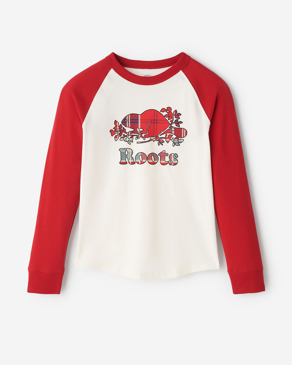 Kids Plaid Baseball T-Shirt