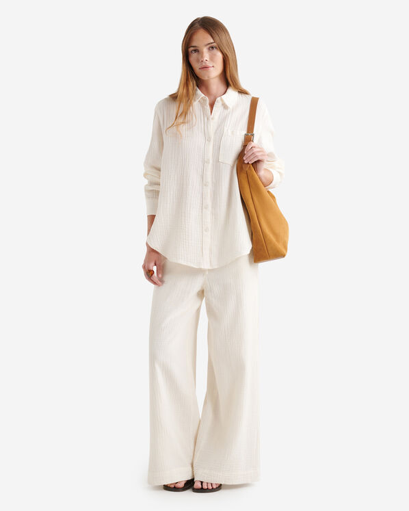 Isla Cotton Wide Leg Pant