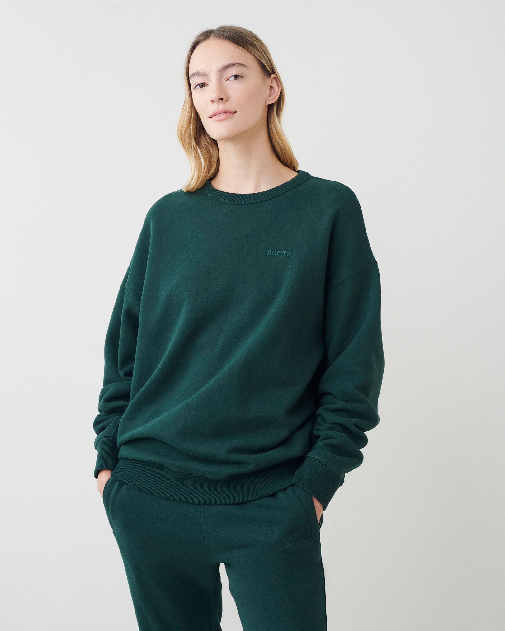 Roots green sweater online