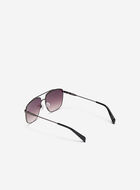 Womens Metal Square Aviator Sunglasses