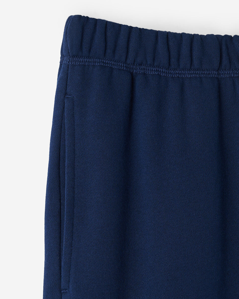 Pantalon &agrave; jambe large en molleton de coton bio Cooper