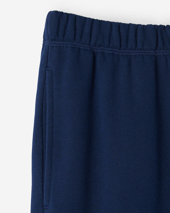Pantalon &agrave; jambe large en molleton de coton bio Cooper