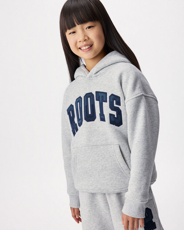 Kids Plaid Applique Hoodie
