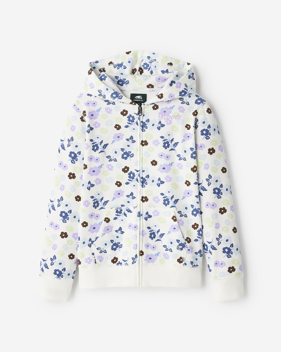 Kids Floral Full Zip Hoodie