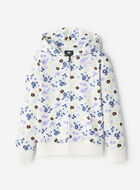Kids Floral Full Zip Hoodie