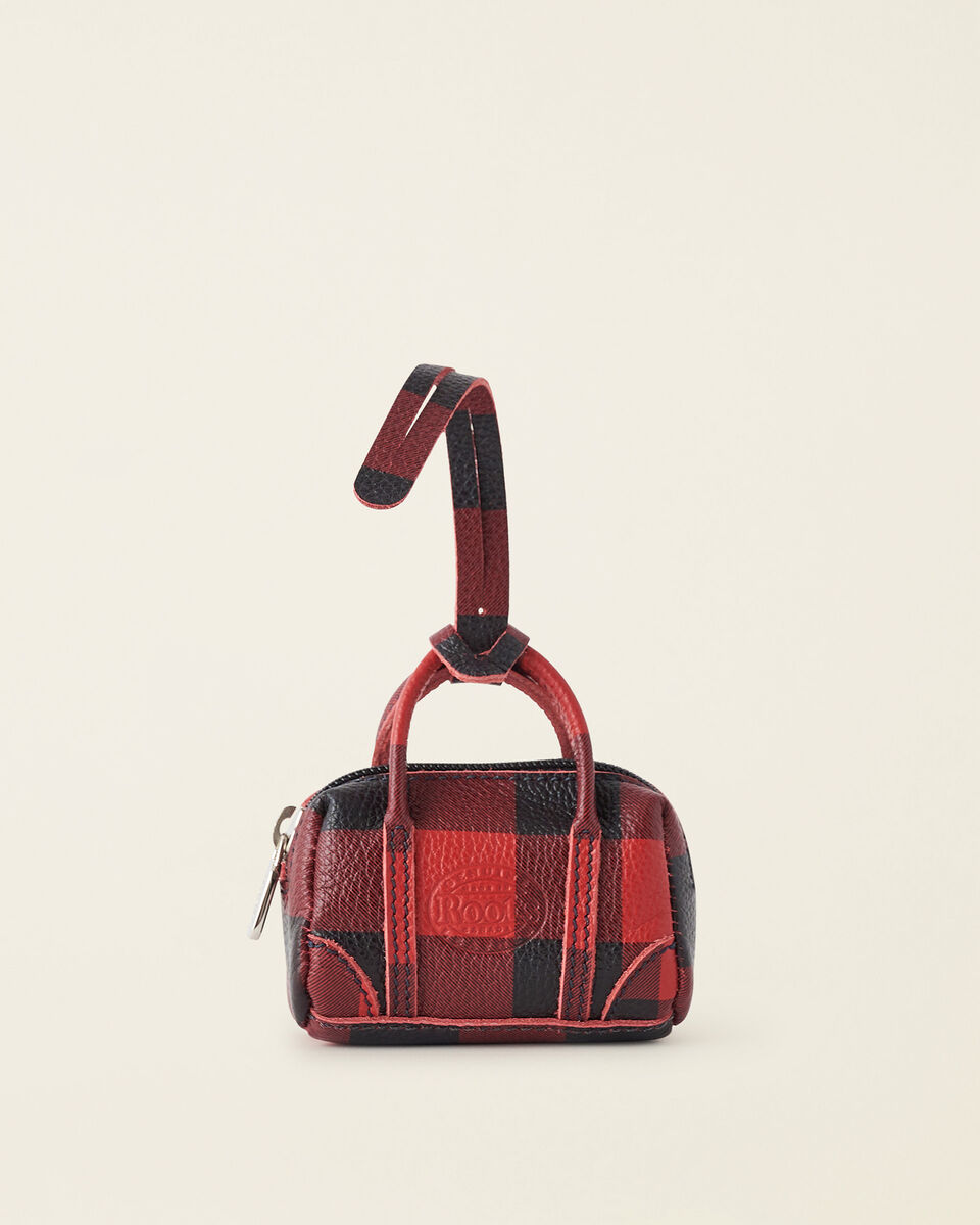 Upcycle Banff Bag Charm Cervino Park Plaid