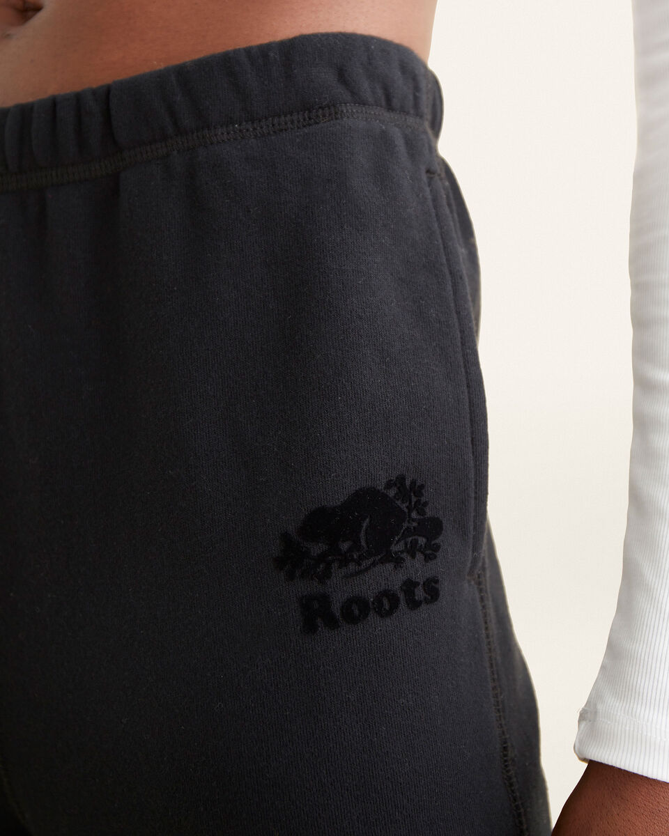 Pantalon en molleton de coton bio à taille haute Cooper