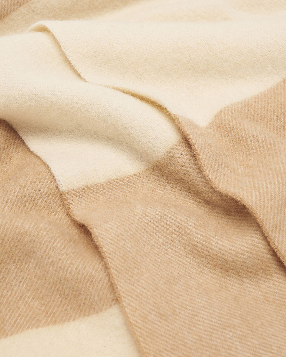 Écharpe en laine à carreaux