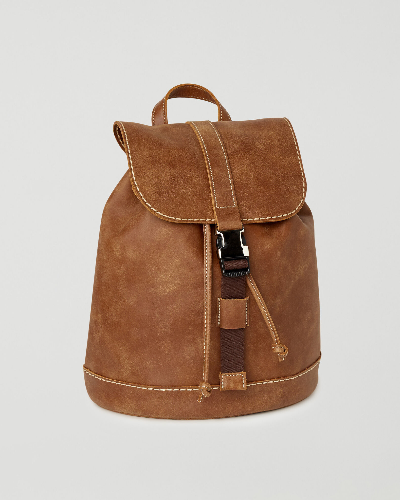 Roots leather backpack sales