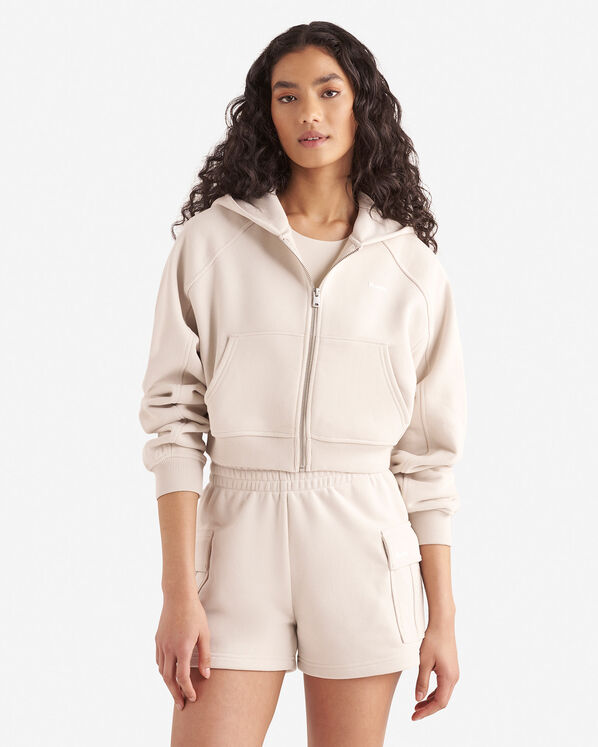 Summer Cloud Cropped Full Zip Hoodie