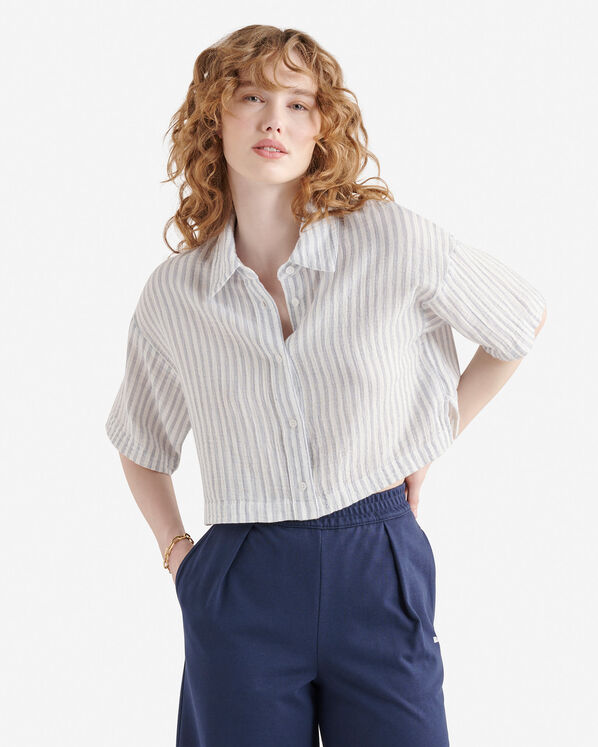 Isla Cotton Gauze Short Sleeve Shirt