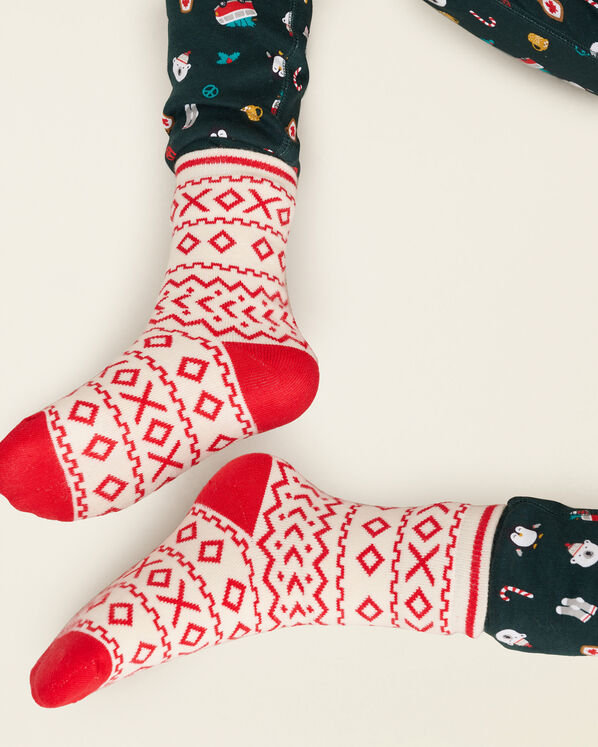 2 paires de chaussettes Fair Isle pour enfants