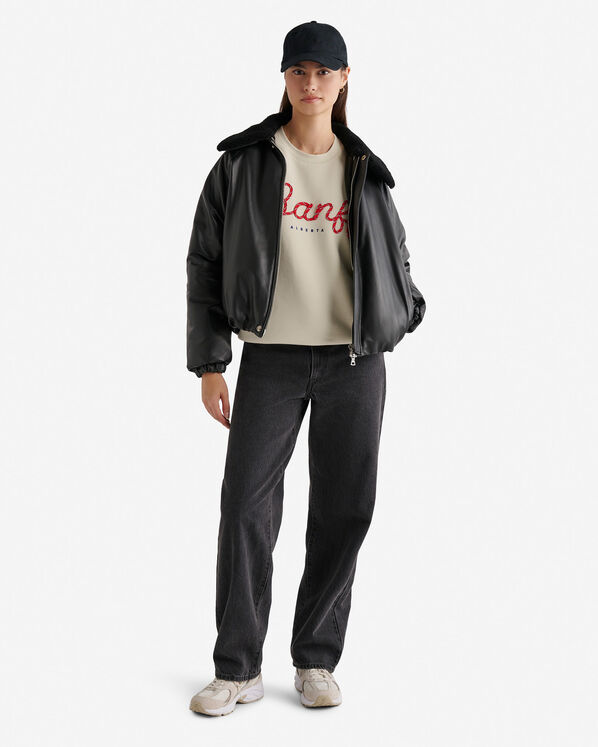 Leather Bubble Jacket