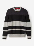 Cabin Relaxed Striped Crew Sweater