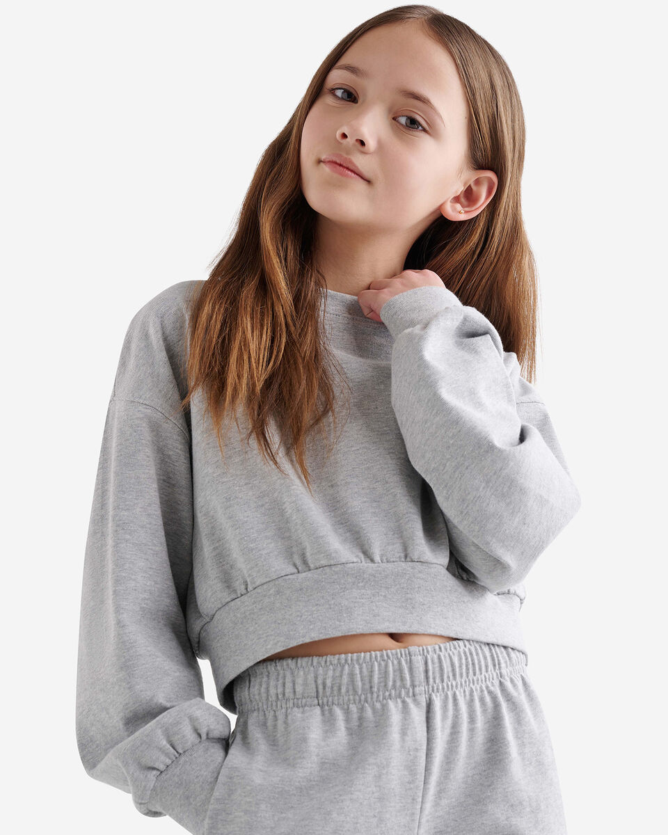 Girls Warm-Up Bubble Crew Sweatshirt