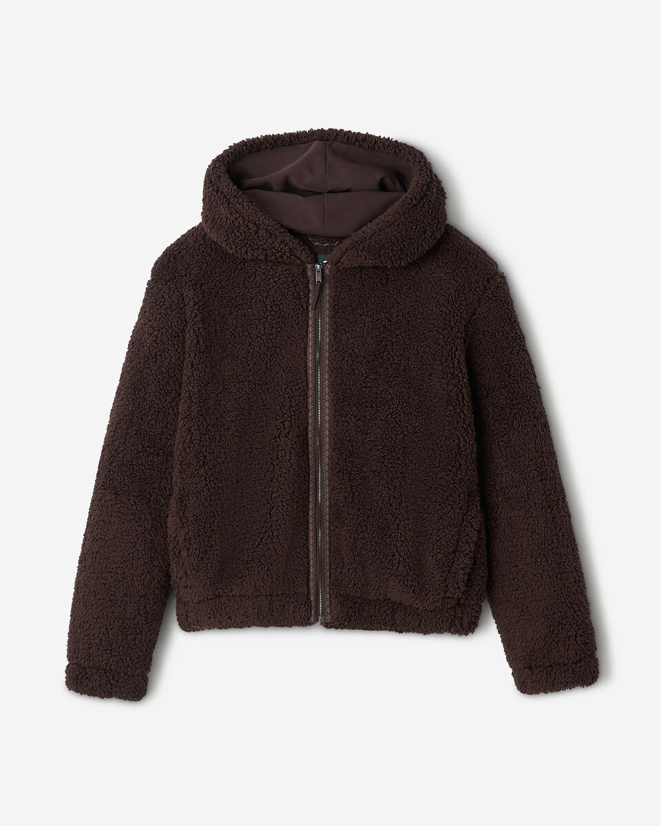 Manteau &agrave; capuchon et glissi&egrave;re en mouton molletonn&eacute; Creekside