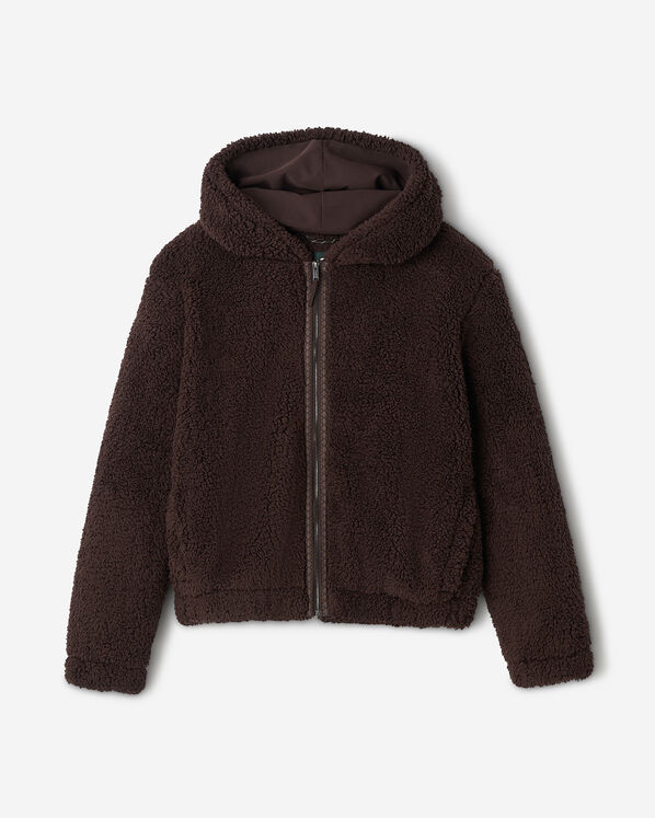 Manteau &agrave; capuchon et glissi&egrave;re en mouton molletonn&eacute; Creekside