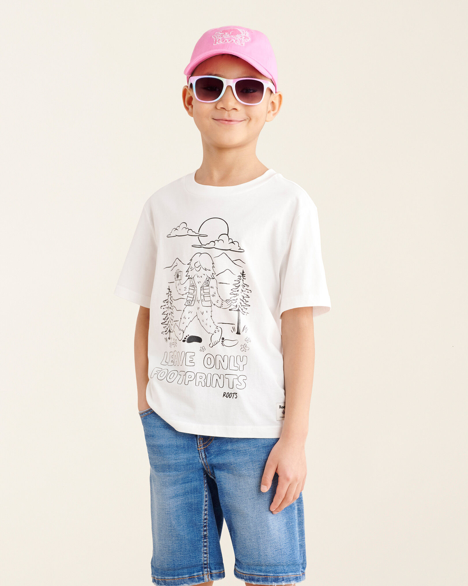 Kids Leave Only Footprints T Shirt Graphic T Shirts Roots