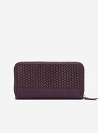 Zip Around Clutch Woven