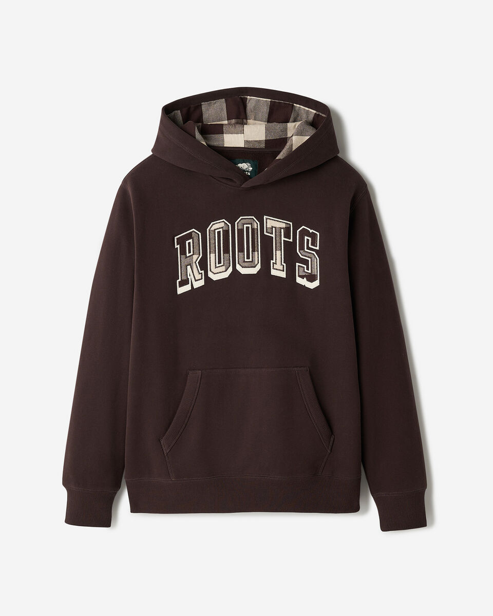 Plaid Applique Hoodie