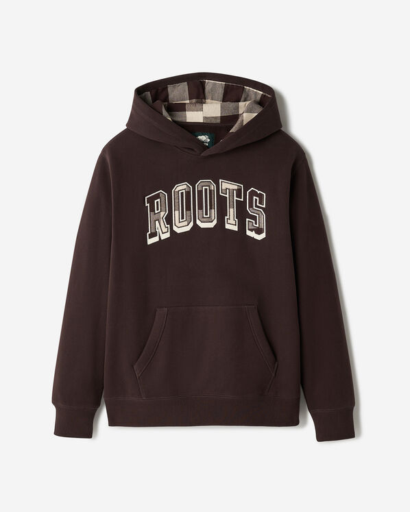 Plaid Applique Hoodie
