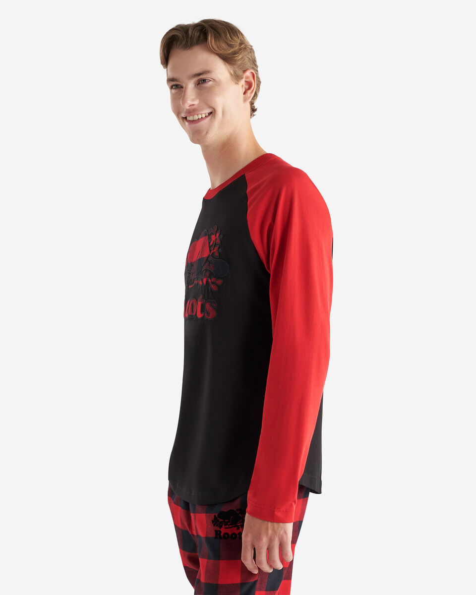 Mens Cooper Plaid Raglan Long Sleeve T-Shirt