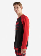 Mens Cooper Plaid Raglan Long Sleeve T-Shirt