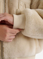 Blouson universitaire en mouton