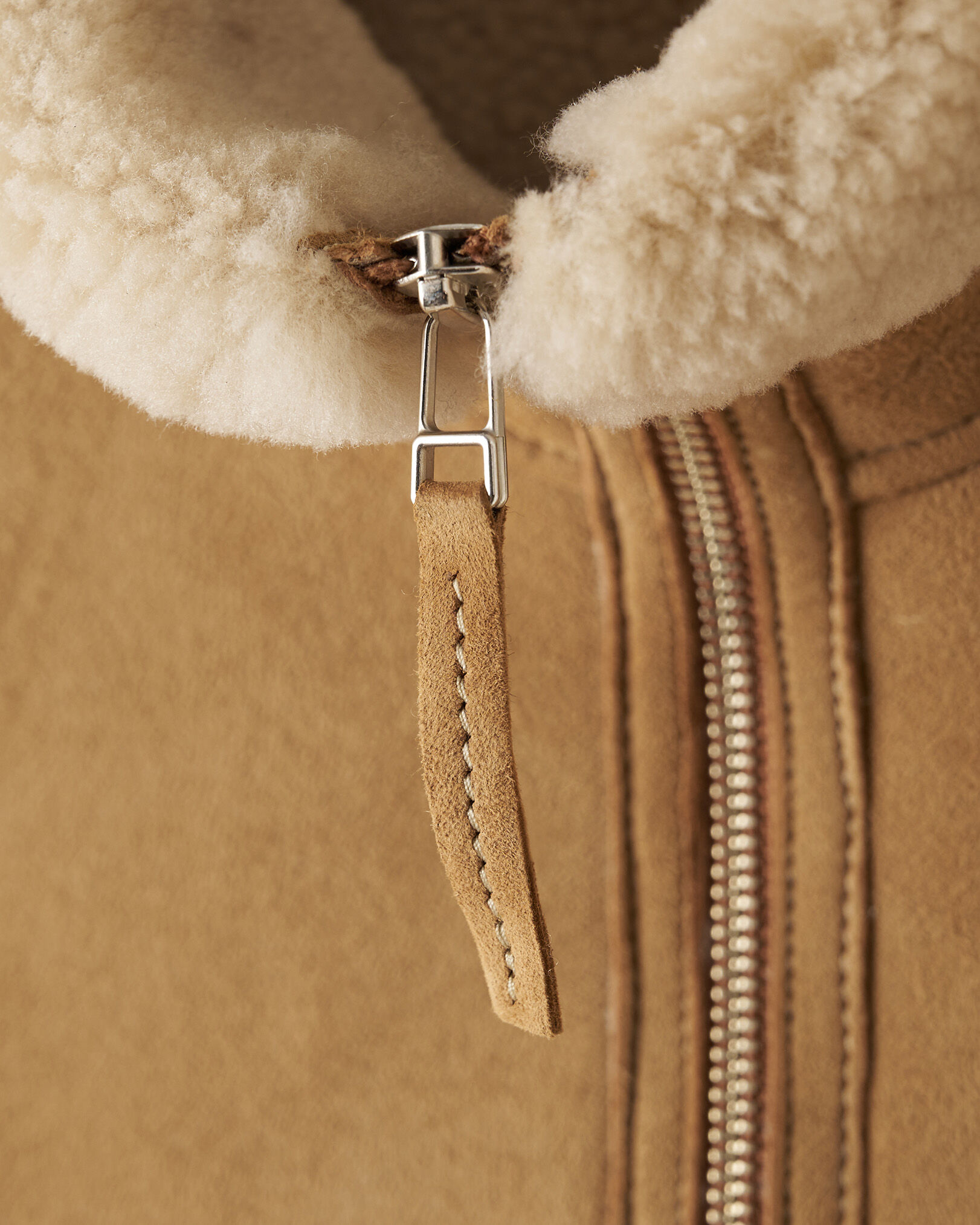 Shearling leather clearance vest
