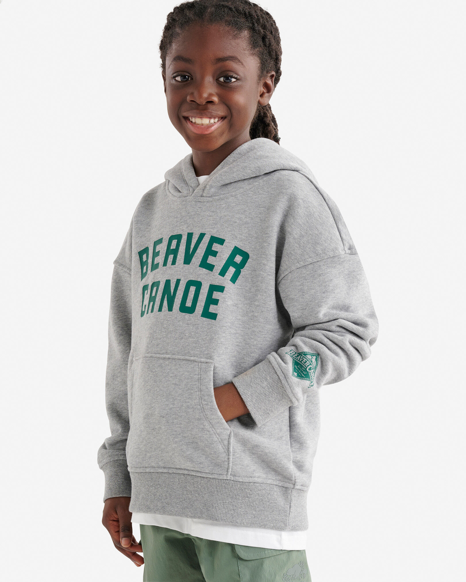 Kids Beaver Canoe Relaxed Hoodie