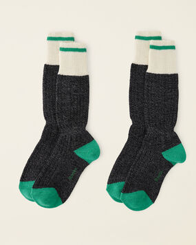 Womens Roots Pop Cabin Sock 2 Pack