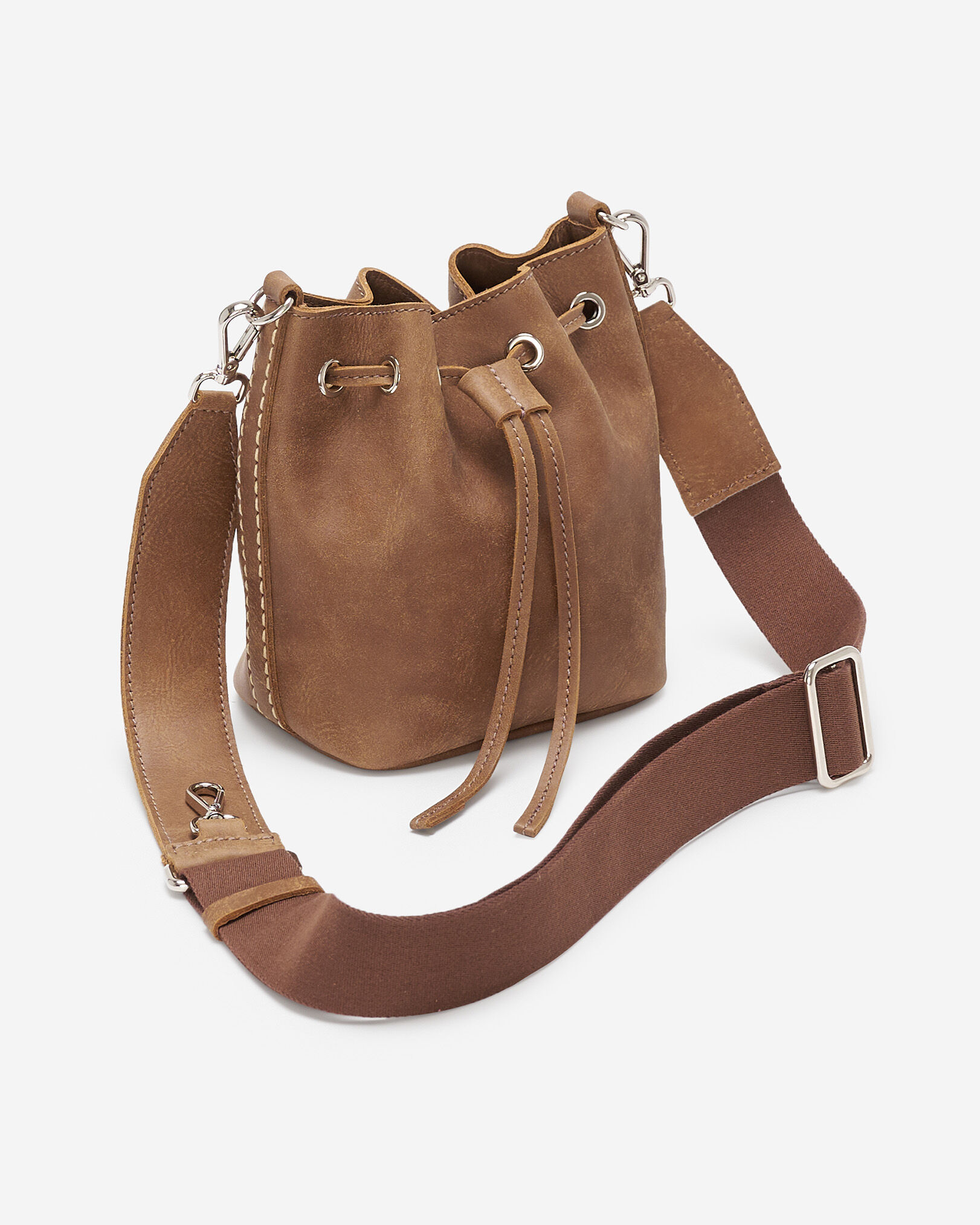 Low classic new arrivals leather bucket bag